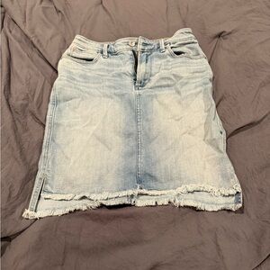 Abercrombie & Fitch Light Blue Denim Pencil Skirt